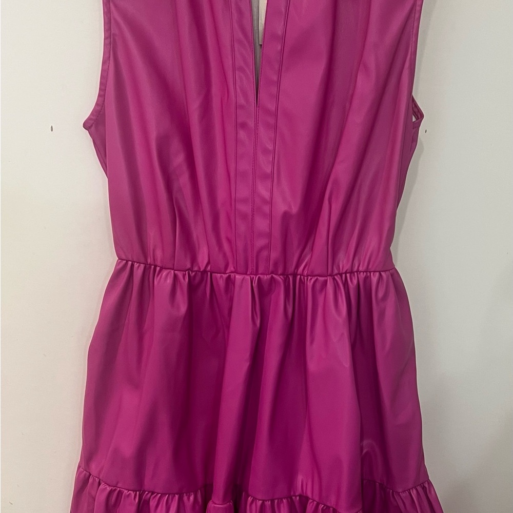 Eesome Fuchsia Ruffled Collar Blouse